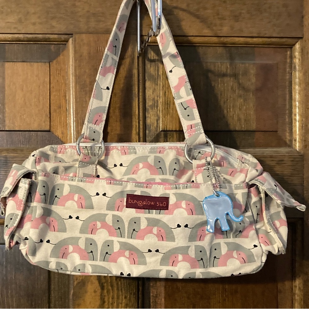 Bungalow 360 Elephant Canvas Satchel